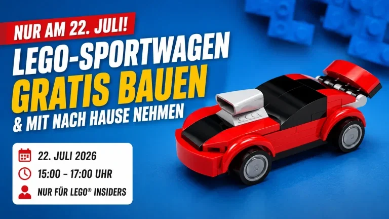 LEGO-Sportwagen kostenlos bauen