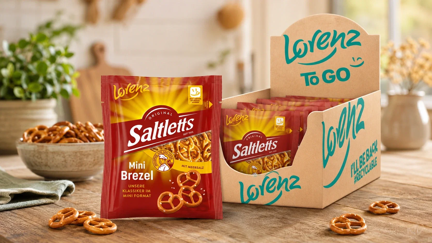 LORENZ Saltletts Mini Brezel vegan 20er Pack (20x40g)