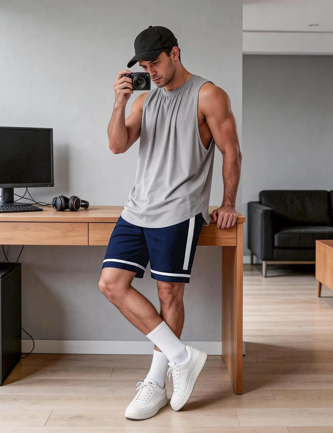 Marvmys Sportshorts Herren Kurz Sommer (Gr. S bis 3XL)