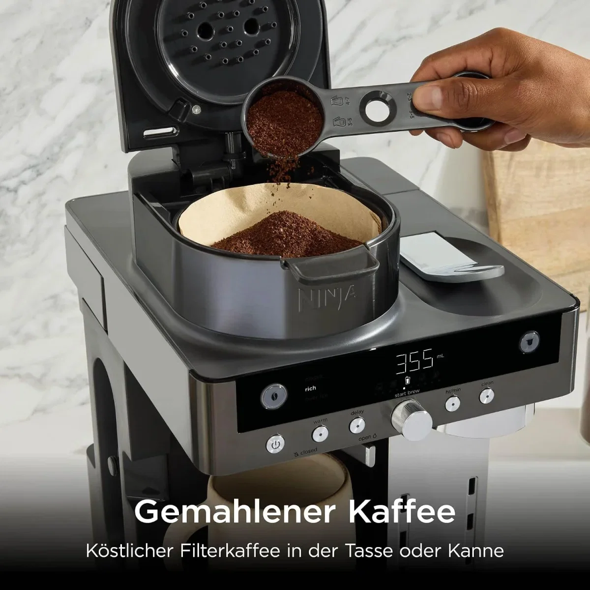 Ninja Prestige 2-in-1 Filterkaffee- und Kapselmaschine CFN802EUGM