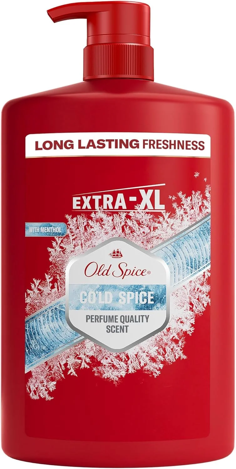 XL-Flasche Old Spice Cold Spice mit praktischem Pumpspender für die tägliche Körperpflege