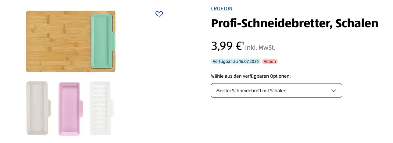 Profi Schneidebretter Schalen ALDI verkauft den Kuechenhelfer fuer nur 399 Euro