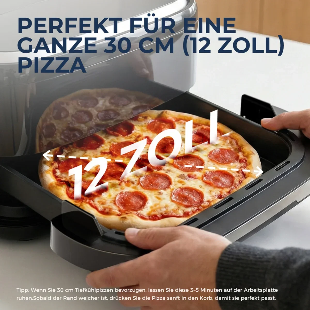Rouny Pizzaofen Airfryer Minibackofen (2200 W)