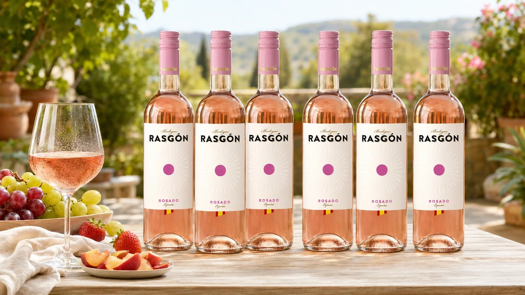 Rasgon Tempranillo Rosado – Fruchtiger Roséwein aus Spanien 6er Pack (11,5 % Vol., 6x750ml)