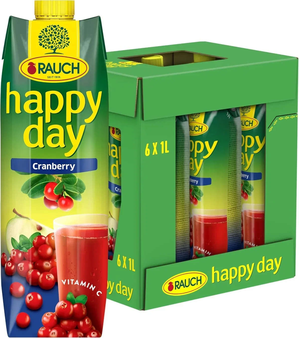 Rauch Happy Day Cranberry 6er Pack (6x1l)