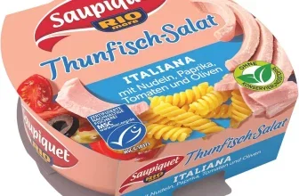 Ein Becher Saupiquet Rio Mare Thunfisch-Salat Italiana