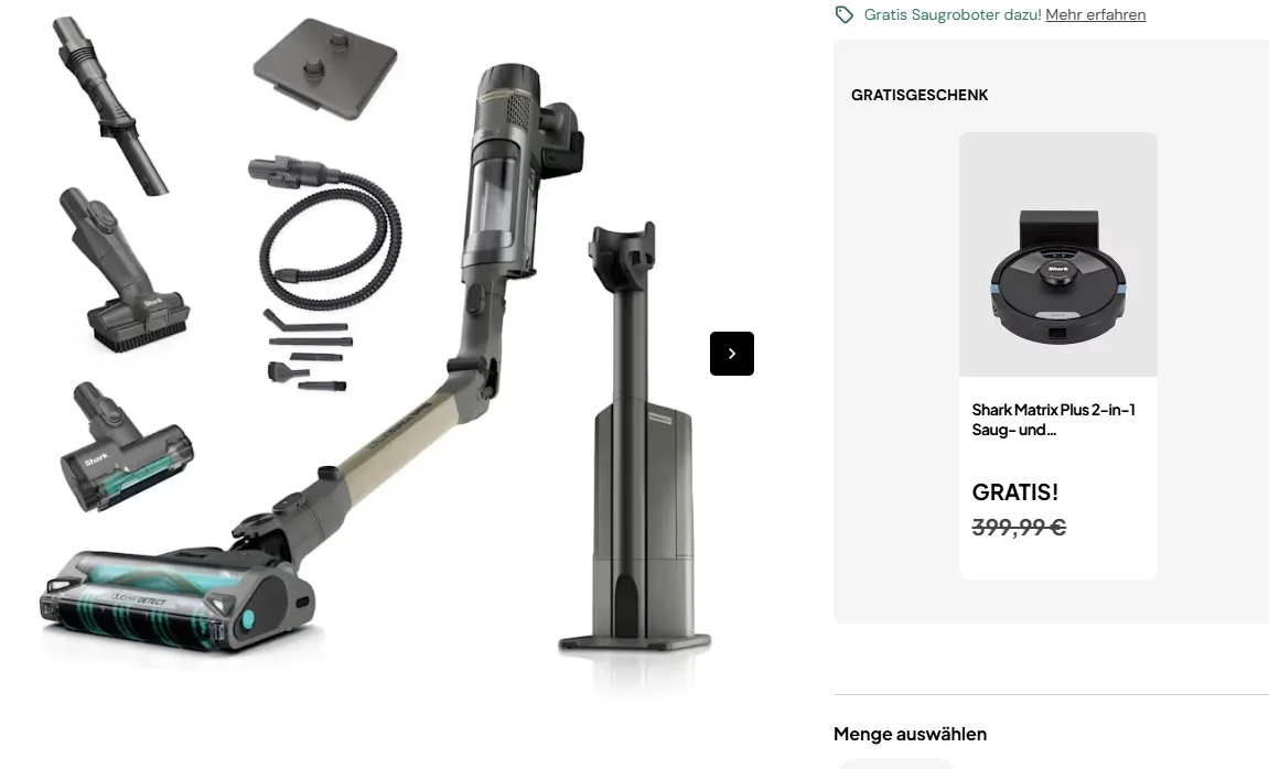 Shark PowerDetect Clean Empty Akku Staubsauger fuer Tierhaare SharkNinja DE 10 07 2026 19 40