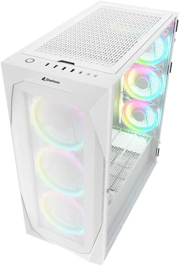 Sharkoon REV300 PC-Gaming-Gehäuse RGB Weiß