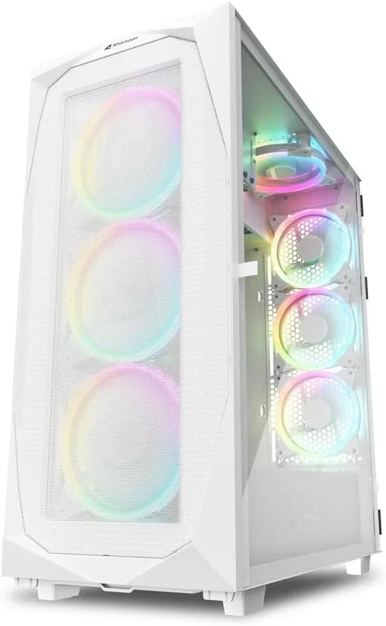 Sharkoon REV300 PC-Gaming-Gehäuse RGB Weiß