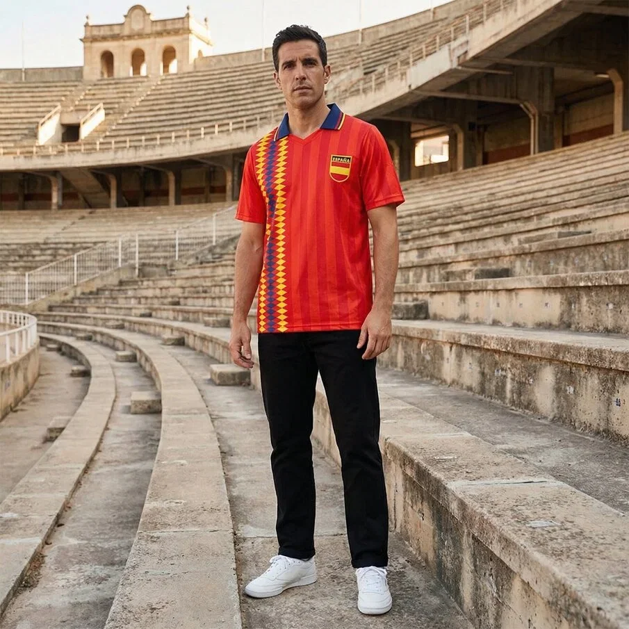 JELEX Spanien Retro History Herren Trikot