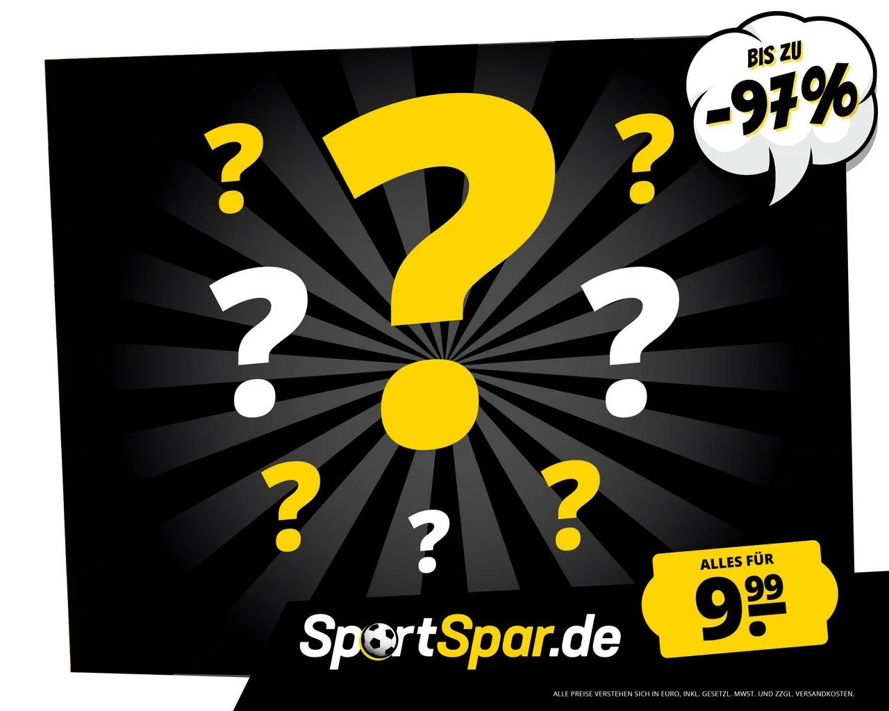SportSpar Fixpreis Tagesdeal mit Überraschungsdeals für je 9,99 € zzgl. Versand