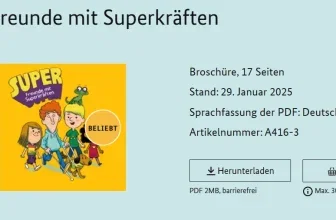 Kinderbuch Super-Freunde mit Superkräften zum Thema Inklusion