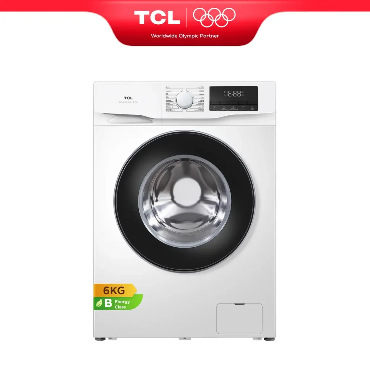TCL Waschmaschine Slim FF1006WB0 (6 kg, 1200 U/min, EEK B)
