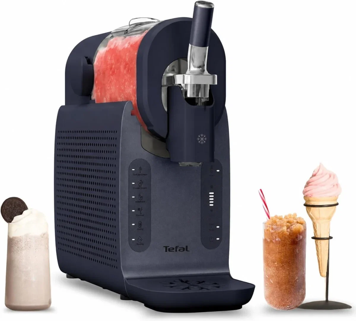 Tefal Freezi 16-in-1 Slushmaschine mit Soft-Eis Funktion IG8024E0