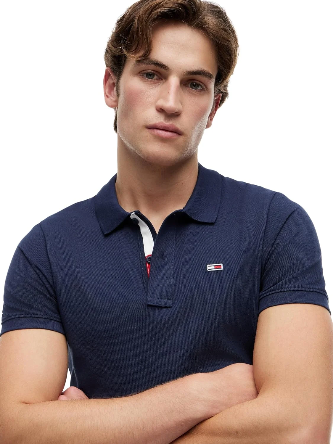 Tommy Jeans Herren Poloshirt Kurzarm Slim Fit DM0DM15370