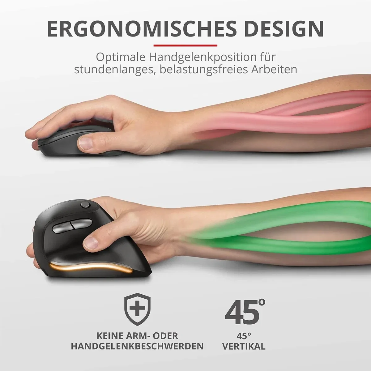 Trust Kabellose Vertikale wiederaufladbare Maus
