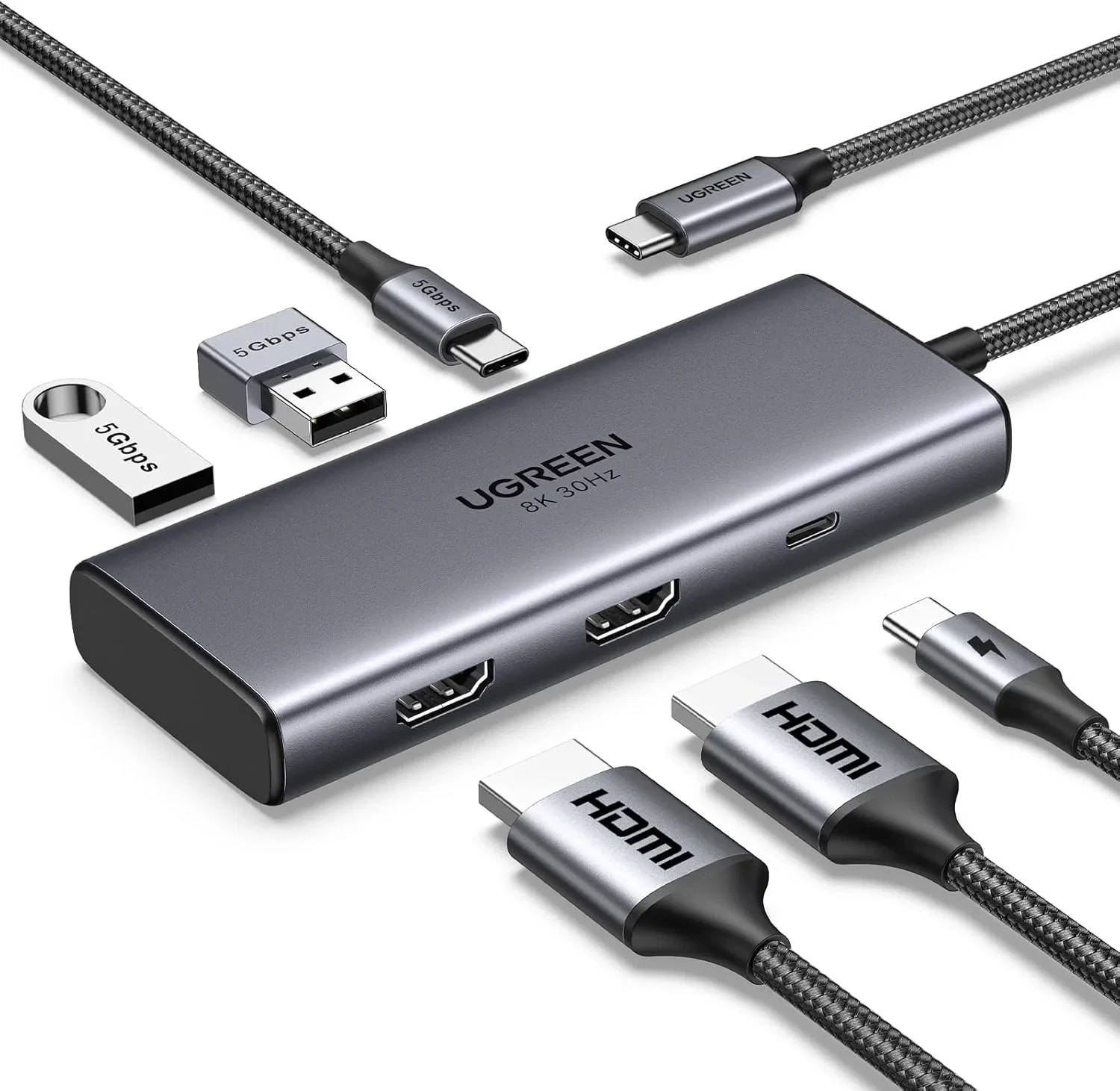 UGREEN Revodok 206 USB C Hub 2 HDMI Docking Station Dual HDMI UGREEN Revodok 206 USB C Hub 2 HDMI Docking Station Dual HDMI