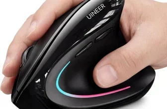 Uineer vertikale ergonomische Funkmaus mit ergonomischem Griff für komfortables Arbeiten