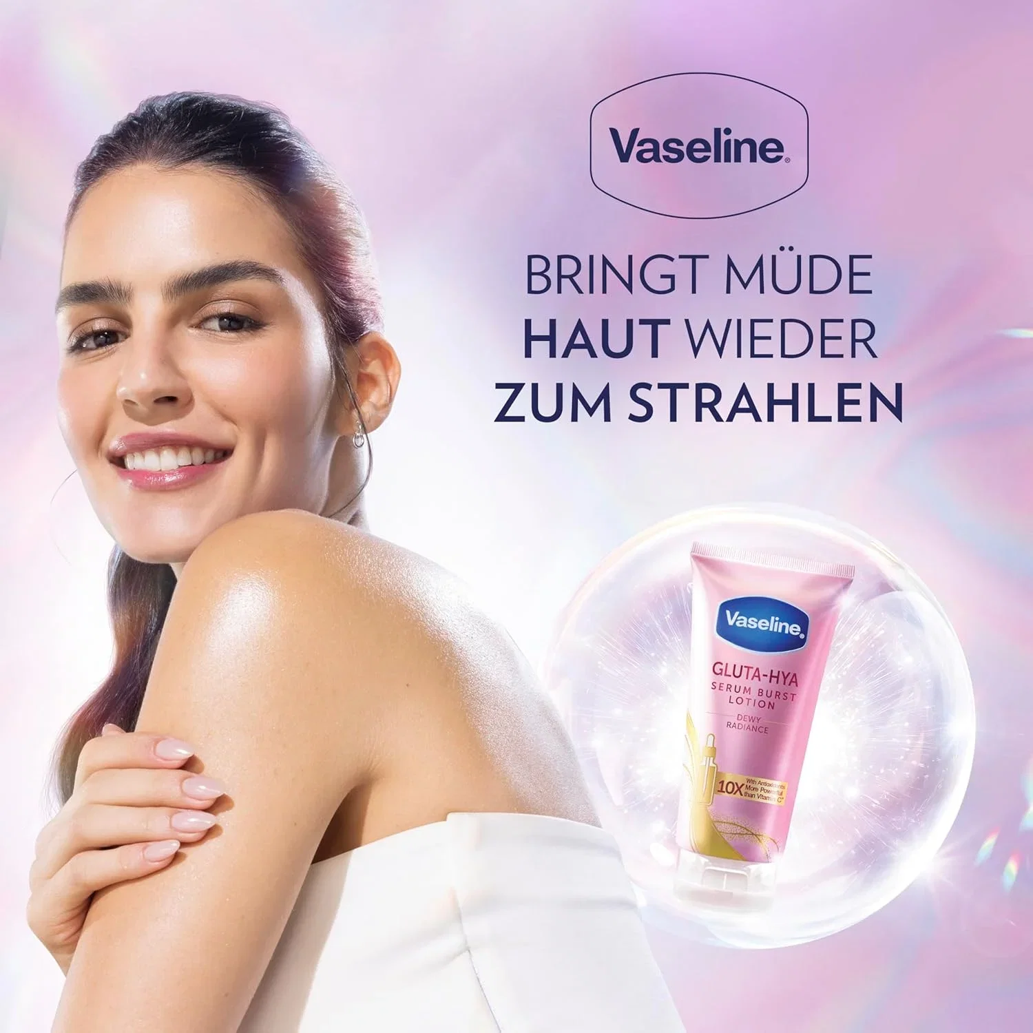Vaseline Gluta-Hya Dewy Radiance Feuchtigkeitsspendende Lotion (2x200ml)