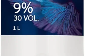 Eine weiße Plastikflasche mit blauem Etikett und pinken und weißen Texten, Wella Professionals Welloxon Perfect