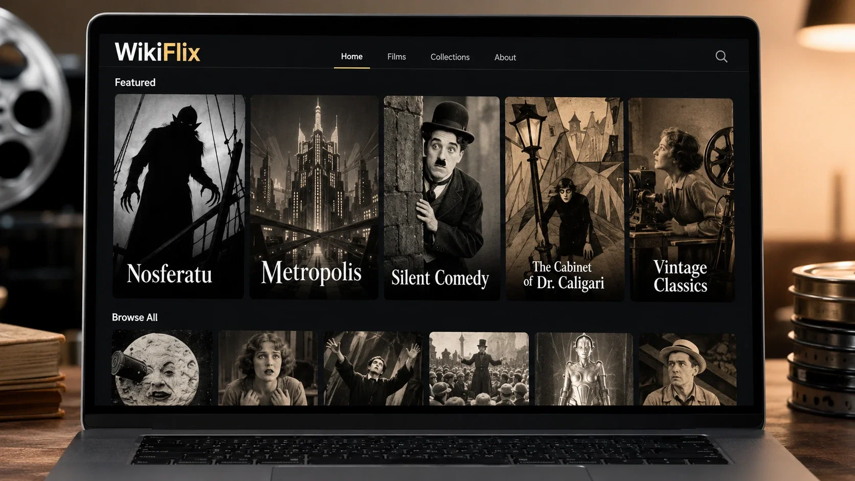 WikiFlix zeigt kostenlose Filmklassiker, die legal ohne Abo und Anmeldung gestreamt werden können