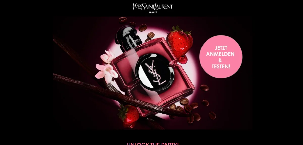 YSL Black Opium Pink Glaze gratis testen – 20.000 Duftproben