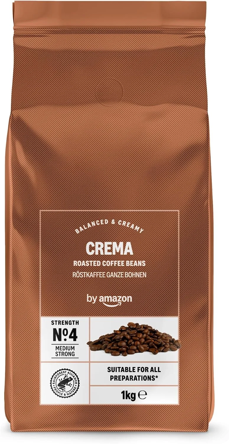 4x by Amazon Espresso Crema Kaffebohnen Stärke 4 (1kg)