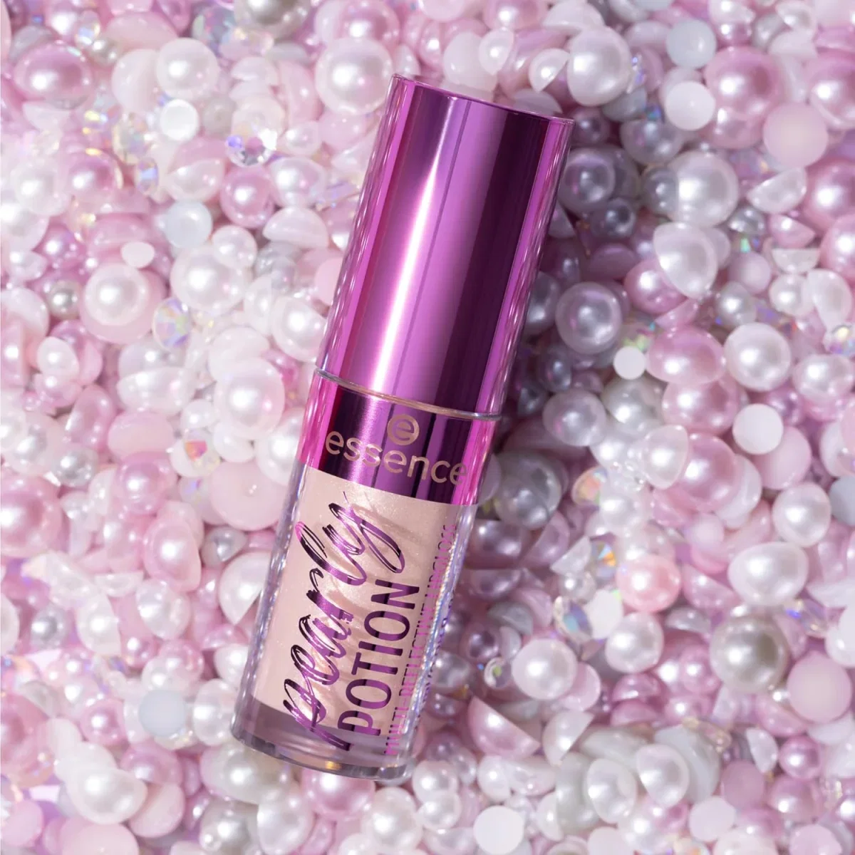 Holografischer essence Lipgloss in der Farbe Golden Peach