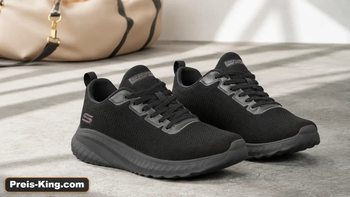 Skechers Damen Bobs Squad Chaos Face-Off-Sneaker Hautfarben (Gr. 35 bis 42)
