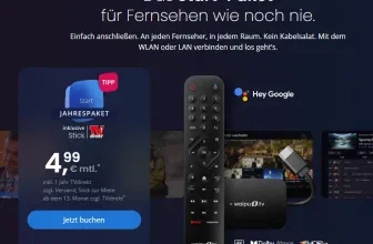 waipu.tv Start Jahrespaket mit Streaming-Stick der 2. Generation und einem Jahr TVdirekt