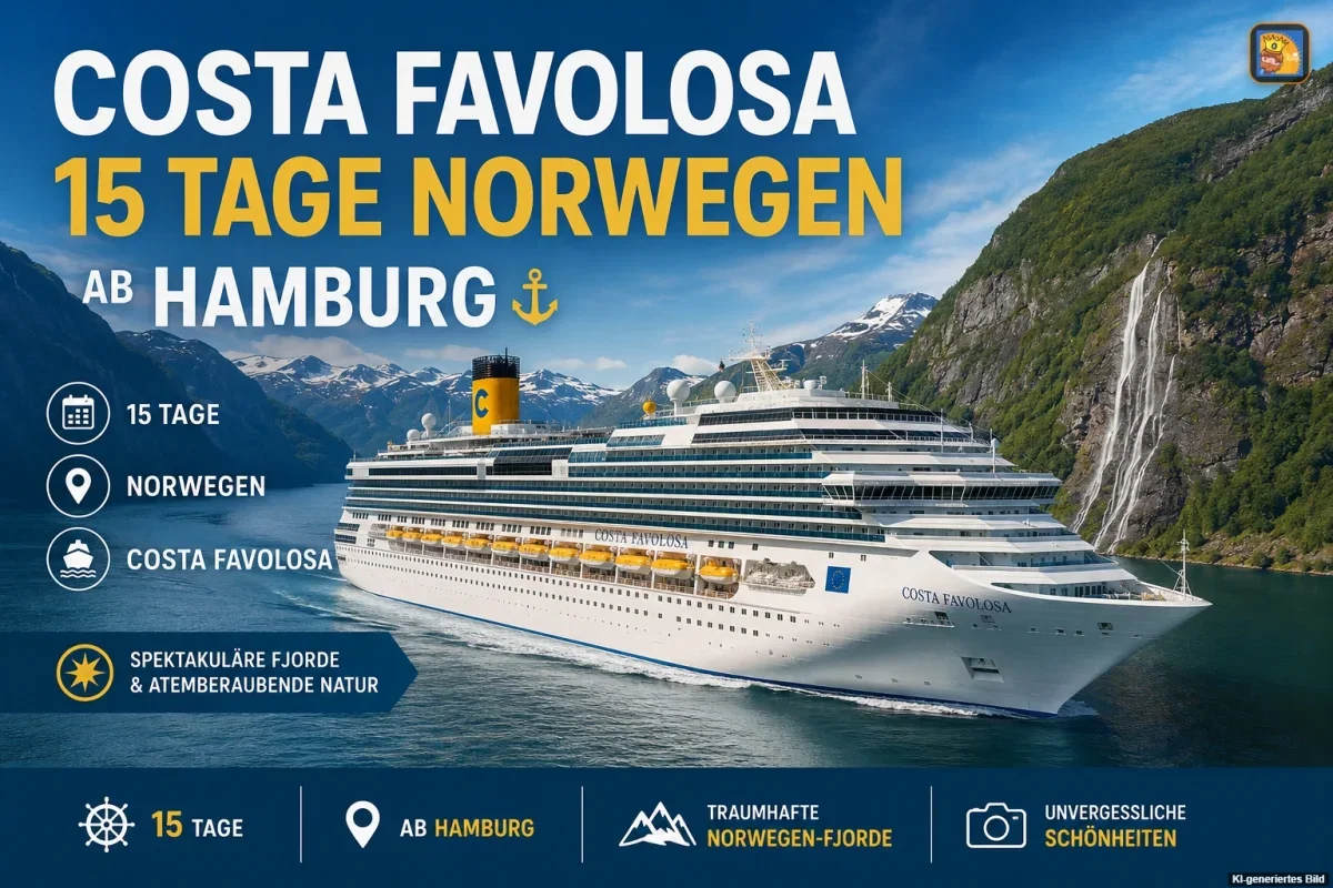 Costa Favolosa: 15 Tage Fjorde, Lofoten und Nordkap-Atmosphäre ab Hamburg