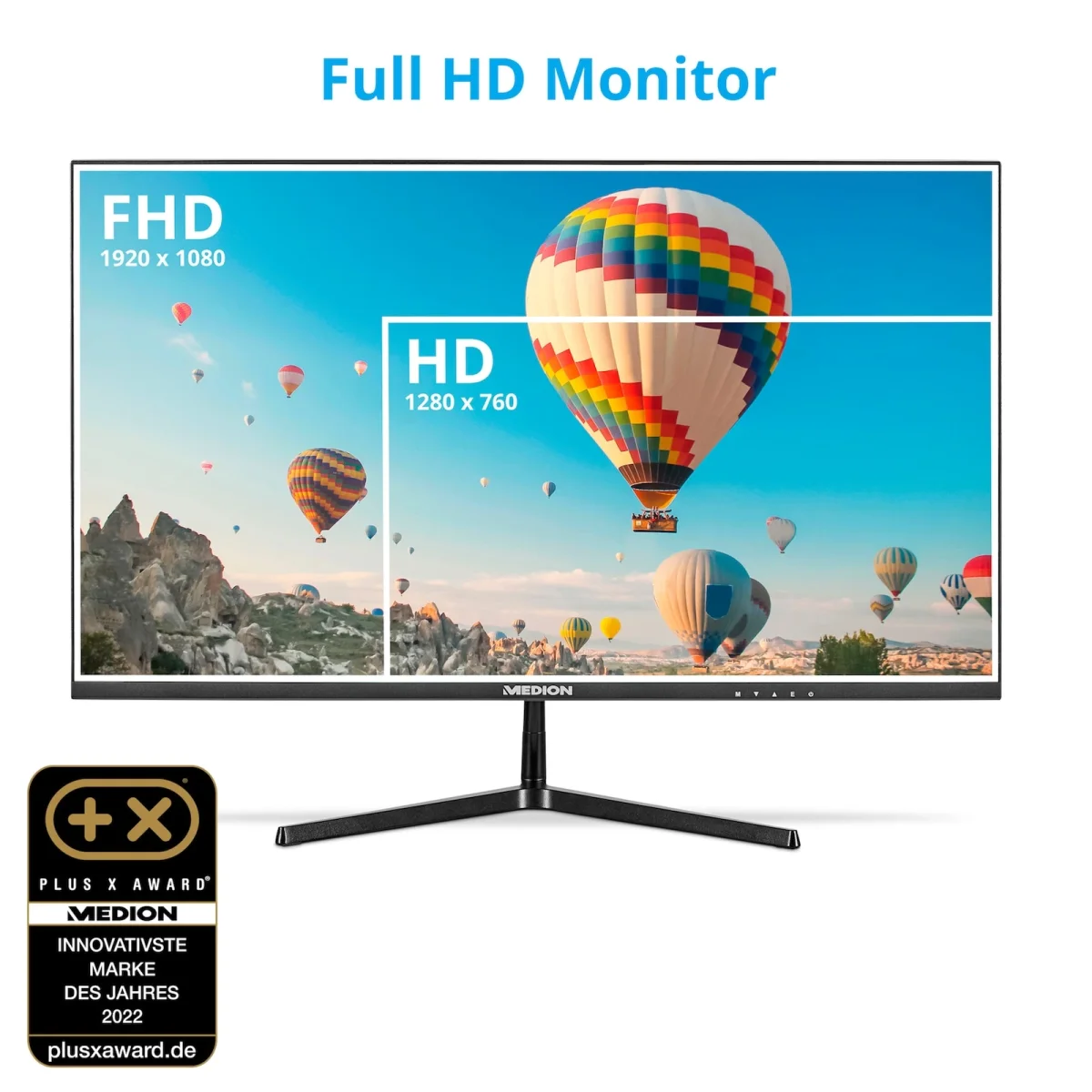 Medion P52218 (MD 20150) Widescreen Monitor 54,6 cm (22“), Full HD, HDMI