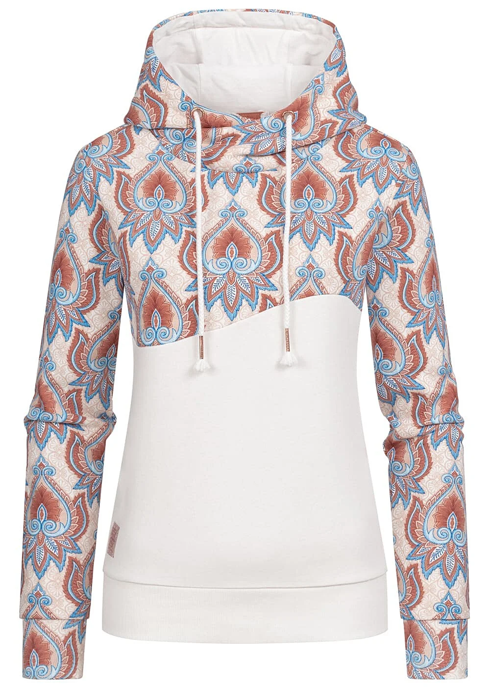 AIKI Hoodie mit 2-Tone Design und Tunnelzug Beige Damen (Gr. XS bis M)