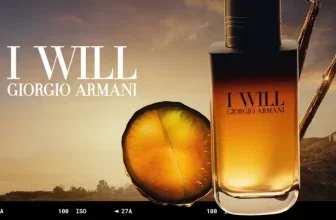 ARMANI I WILL Herrenduft mit passender Duftprobe vor einem eleganten dunklen Hintergrund