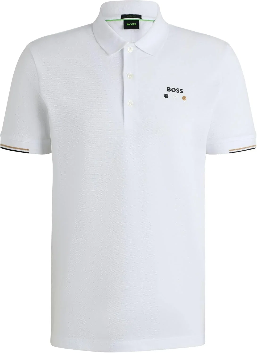 BOSS Herren Paddy Open 25 Active Paddy Poloshirt aus merzerisierter Baumwolle mit Gitter-Details