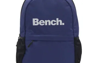 Bench Polaris Rucksack in Navy mit weißem Logo und schwarzen Netzseitentaschen