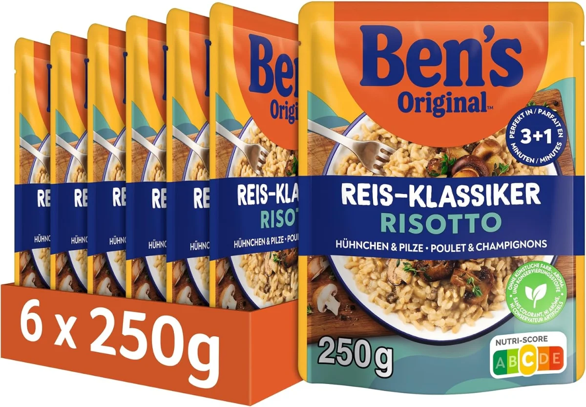 Ben’s Original Express Reis Risotto mit Hühnchen & Pilze (6x250g)