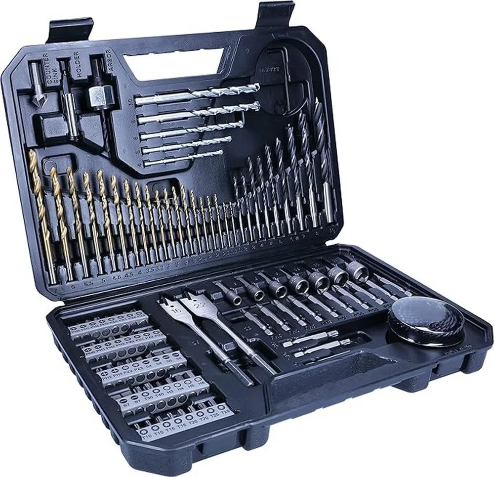 Bosch Bohrer- und Bit Set V-Line Titanium Box (für Holz Stein und Metall Zubehör Bohr- und Schraubwerkzeuge 103-teilig)