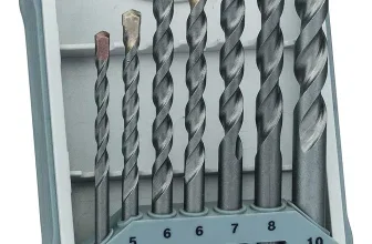 Bosch CYL-3 Betonbohrer Set im grauen Kunststoff-Etui mit sieben Bohrern verschiedener Durchmesser