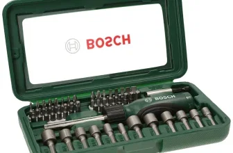 Bosch Schraubendreher-Set 46-teilig in grüner Koffer mit Bits und Aufsätzen