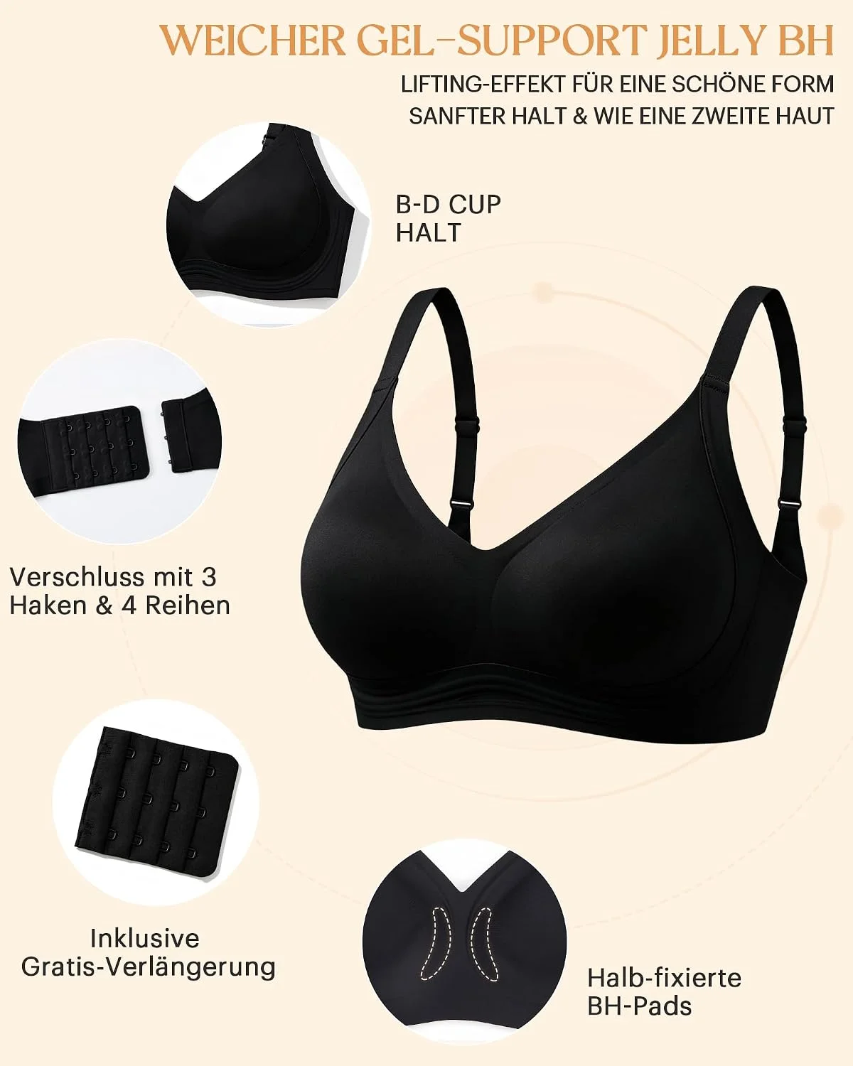 Bresdk BH Damen ohne Bügel