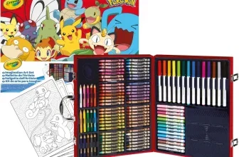 Crayola Pokémon Künstlerkoffer mit Buntstiften, Filzstiften und Malvorlagen
