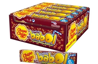 Chupa Chups Big Babol Cola Lemon Thekendisplay mit 20er Packung und Einzelverpackung