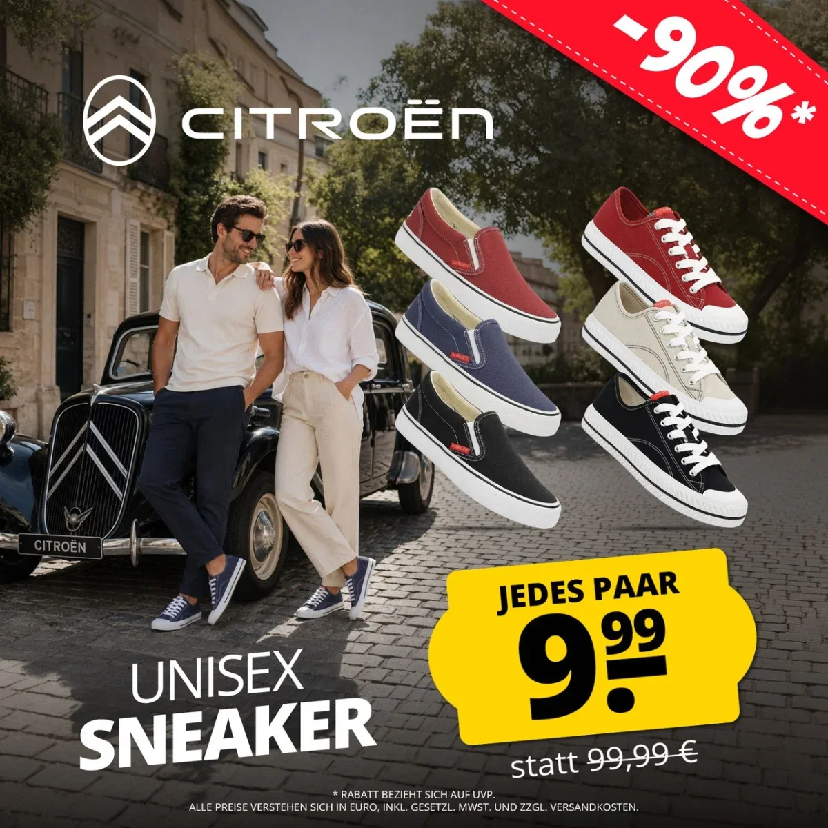 Citroën Unisex Canvas Sneaker (8 Styles, Gr. 35 bis 46)