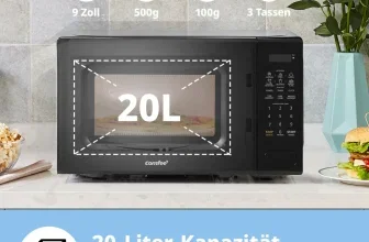 Geöffnete Comfee Mikrowelle mit 20 Liter Garraum