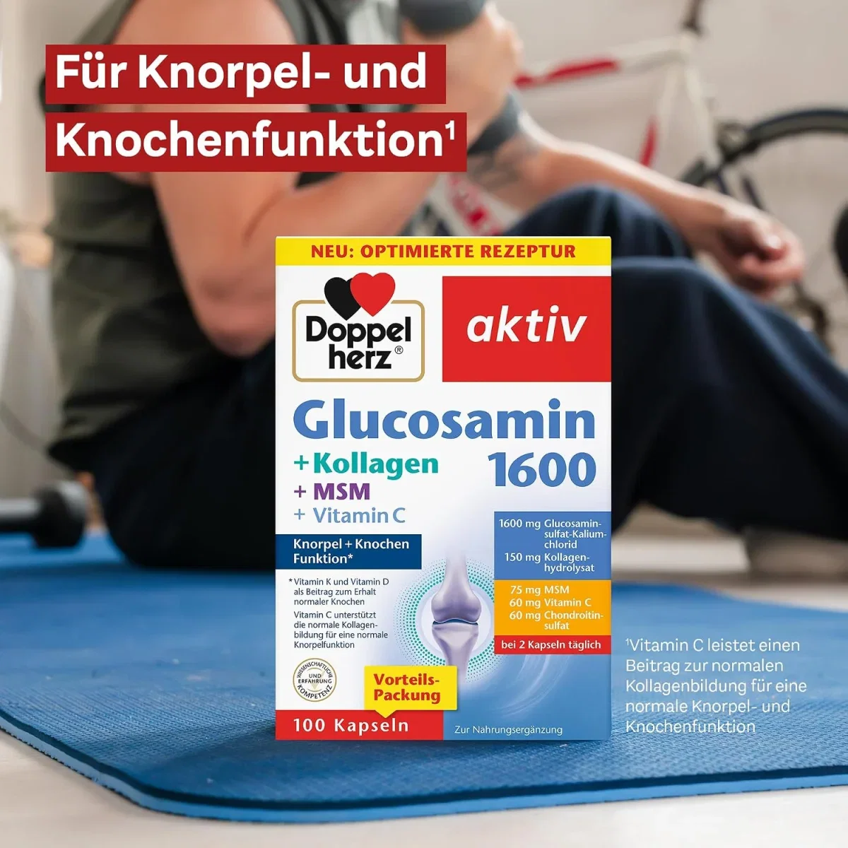 Doppelherz Glucosamin 1600 + Kollagen + MSM + Vitamin C