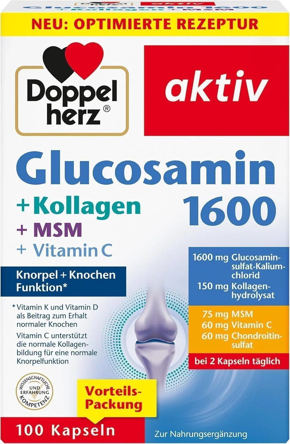 Doppelherz Glucosamin 1600 + Kollagen + MSM + Vitamin C