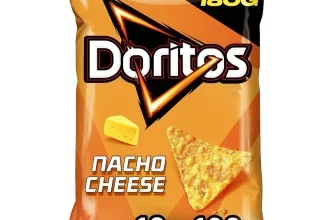 10er Pack Doritos Nacho Cheese XL, orange Verpackung mit 180g Angabe