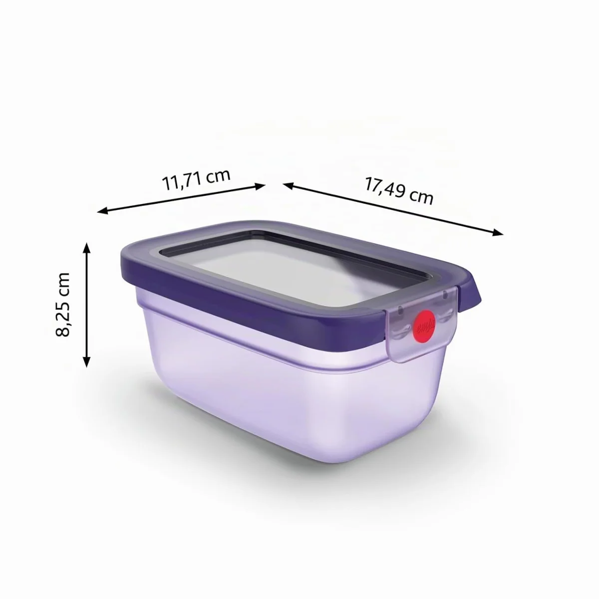EMSA oneClick Frischhaltedose N1210600 (0,75L, gefrier-, mikrowellen- und spülmaschinengeeignet)