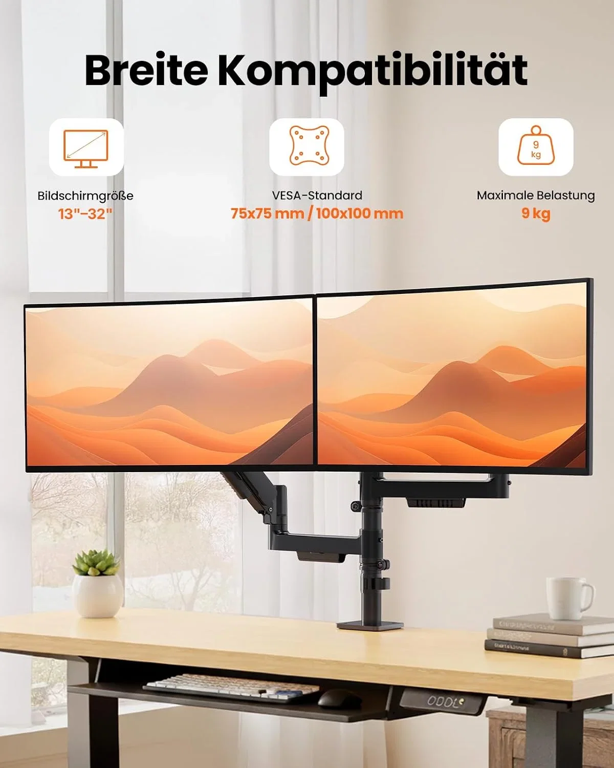 ErGear Monitor Halterung 2 Monitore (9kg)